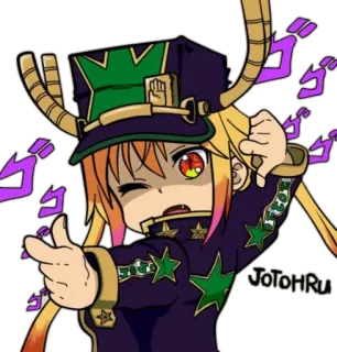👈 JotaRru アニメ, ファンアート, JotaRru, ステッカー telegram sticker