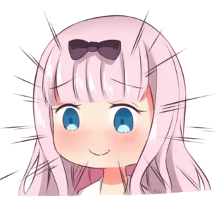 😳 Chika Fujiwara Kaguya-sama: Love Is War 动漫, Q版, 可爱, 搞笑, 萌, 漫画, 藤原千花 telegram sticker