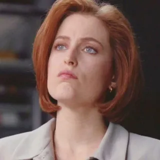 😶 Dana Scully The X-Files Dana Scully, X-Files, Gillian Anderson, FBI, Agente telegram sticker