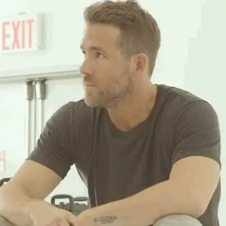 🔮 EXIT keluar, rambu, pria, Ryan Reynolds telegram sticker