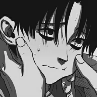 ⛓ Аниме, Манга, Черно-белое, Насилие, Хоррор telegram sticker