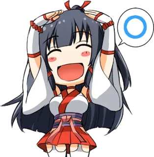 🙆‍♂️ Anime, Kreskówka, Postać, Słodki, Szczęśliwy, Radosny telegram sticker