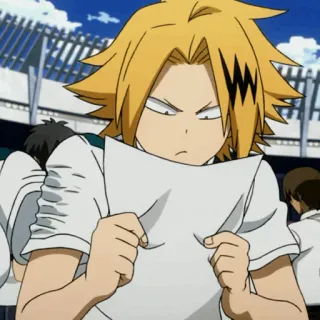 ⚡️ Denki Kaminari My Hero Academia Anime, Manga, Divertido, Denki Kaminari, My Hero Academia whatsapp sticker