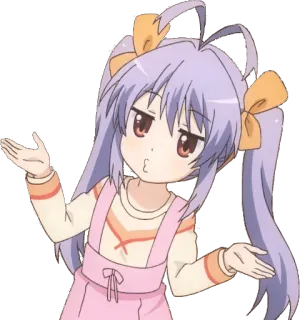 👐 Anime, Fille, Mignon, Personnage, Illustration, Dessin animé telegram sticker