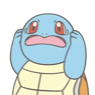 💬 Squirtle Pokemon Squirtle, Pokemon, cartoon, anime, turtle, shocked telegram sticker