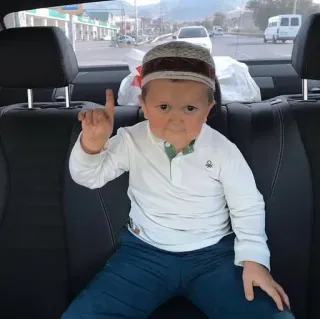 🖐️ Hasbulla Magomedov hasbulla, magomedov, meme, internet personality, dagestan telegram sticker