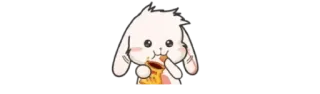 🥕 Hase, Kawaii, Süß, Snack whatsapp sticker