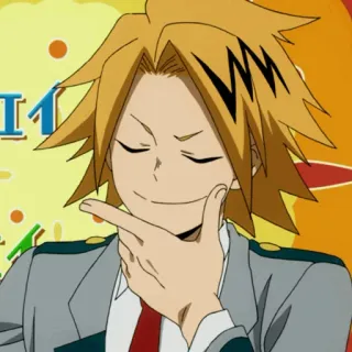 ⚡️ Denki Kaminari My Hero Academia Anime, My Hero Academia, Denki Kaminari, Personaje, Electricidad whatsapp sticker