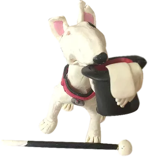 👑 dog, bull terrier, animal, cute, pet, sculpture telegram sticker