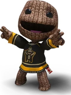 ✌ Sackboy Little Big Planet Sackboy, Little Big Planet, personaje, juego, camiseta, bandera canadiense telegram sticker