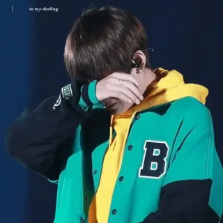 😭 to my darling kpop, idol, concerto, querido(a), pessoa, jaqueta telegram sticker