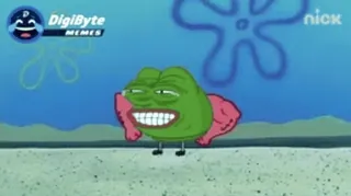 👌 Pepe the Frog DigiByte MEMES Meme, Pepe, Digibyte, Frosch, Internet-Meme whatsapp sticker