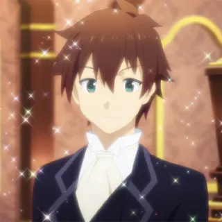 🛡 Kazuma Satou KonoSuba 动漫, 异世界, 喜剧, 幻想, 和真 telegram sticker