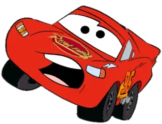😨 Lightning McQueen Cars Rust-eze lightning mcqueen, cars, disney, pixar, cartone animato, auto, animazione telegram sticker