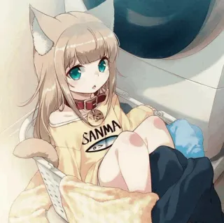 Osakana neko chan  kinako telegram stickers
