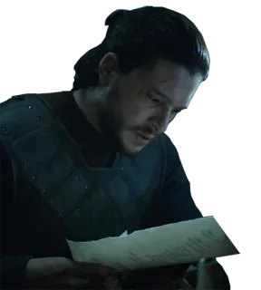 🕵 Jon Snow Game of Thrones Game of Thrones, Jon Snow, personaggio, serie tv telegram sticker