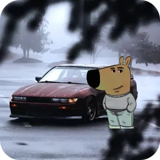 ❤ samochód, pojazd, kreskówka, pies, antropomorficzny telegram sticker