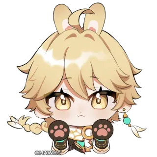 🐾 @HAWKS anime, bunny, cute telegram sticker