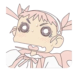 😟 애니메이션, 만화, 표정, 땀, 짜증, 일러스트, 캐릭터 telegram sticker