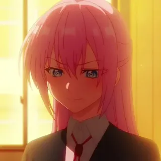 🐻 Anime, Pinke Haare, Mädchen, Charakter telegram sticker