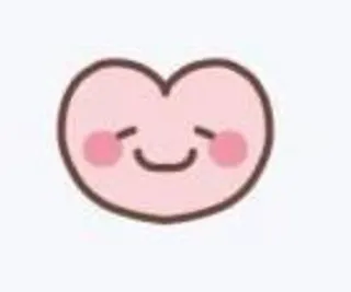 ➰ cute, heart, kawaii, face, happy, pink telegram sticker