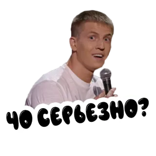 🤨 ЧО СЕРЬЕЗНО? meme, question, russian telegram sticker