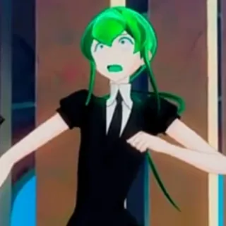 😧 Phosphophyllite Land of the Lustrous anime, cartoon, Phosphophyllite, Land of the Lustrous, character, manga telegram sticker