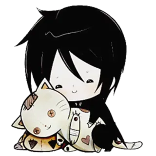 😸 Chibi, Puppe, Anime, Manga, Süß, Kawaii telegram sticker