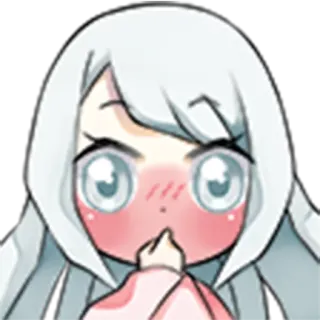 😳 Anime, Desenho animado, Dedo do meio, Ofensivo, Gesto telegram sticker