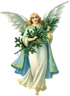😇 angel, wings, religious, vintage, spiritual, guardian, Christmas telegram sticker