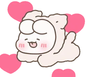 🥰 mochi rabbit telegram sticker