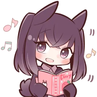 Black Sweetie Bunny By SR whatsapp stickers