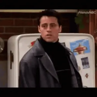 🍕 Joey Tribbiani Friends телешоу, джоуи, друзья, ситком, актер, смешной telegram sticker