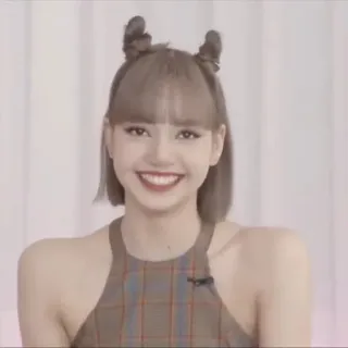 🪶 Lisa donna, idol, kpop, sorriso, ritratto, asiatica, capelli, intrattenimento whatsapp sticker