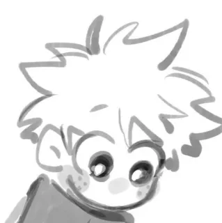 😶 Anime, Manga, Dessin animé, Illustration, Croquis, Dessin whatsapp sticker