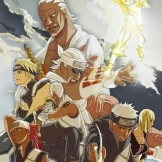 🐙 anime, characters, Naruto, Killer Bee, A, ninja telegram sticker