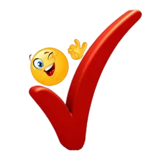 👌 check mark, okay hand, emoji, approval, success, positive, confirmation telegram sticker