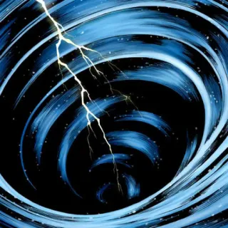 🌪 spiral, lightning, storm, vortex, energy telegram sticker