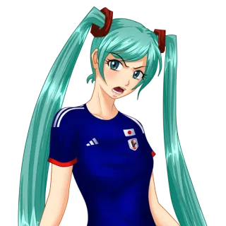 🤬 Hatsune Miku Anime, Mädchen, Hatsune Miku, Vocaloid whatsapp sticker
