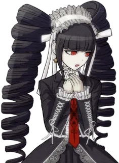 🃏 Celestia Ludenberg Danganronpa Anime, Danganronpa, Celestia Ludenberg, Gótico, Personagem, Jogo telegram sticker