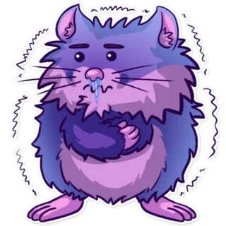 ❄ хомяк, холодный, замороженный, милый, стикер, зима telegram sticker