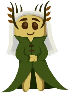 ☺️ koekje, fee, bos, natuur, cartoon, fantasie telegram sticker