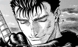 🖤 Guts Berserk HM anime, manga, warrior, sword, gore whatsapp sticker