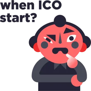 😬 when ICO start? question, entreprise, début, demande, investir, capital telegram sticker