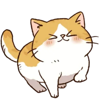 ☺️ gatto, gattino, carino, animale, animale domestico telegram sticker