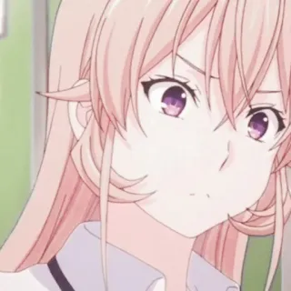 🥘 Nakiri Erina Food Wars!: Shokugeki no Soma anime, ragazza, capelli rosa, personaggio, Food Wars telegram sticker