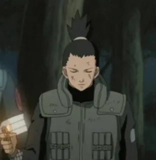 🎼 Shikaku Nara Naruto Anime, Naruto, Personaje, Shikaku Nara whatsapp sticker