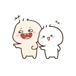 😌 Dibujos animados, Personajes, Lindo, Amistad, Animación whatsapp sticker