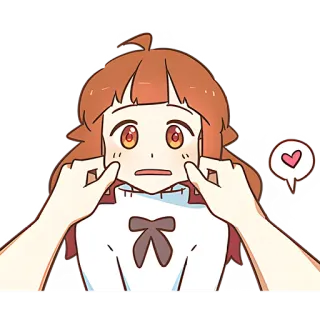 😱 애니메이션, 만화, 귀여운, 사랑, 여자, 카와이 telegram sticker