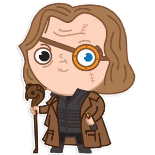 👁 Mad-Eye Moody Harry Potter Mad-Eye Moody, Harry Potter, Wizard, Auror, sticker, character, wizarding world telegram sticker